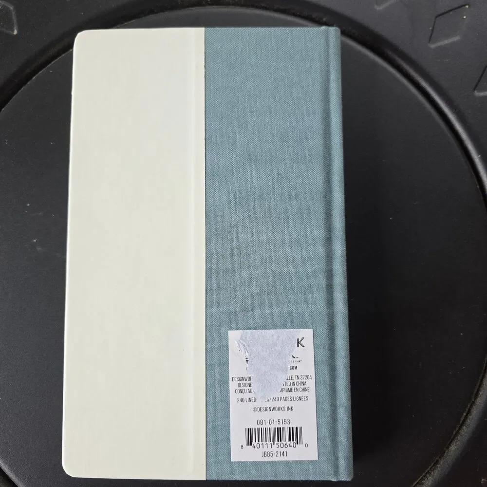Lined Journal Halfsies Tall Tales Seafoam Green 240 Pages